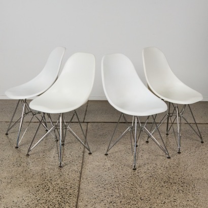 A Set of Four Eames DSR Style Chairs