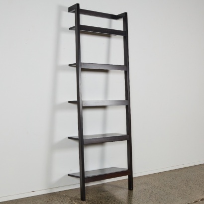 A Crate & Barrel Sawyer Leaning Shelves