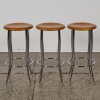 A set of three Post Modern Barstools - 2
