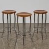 A set of three Post Modern Barstools