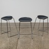 A Set of Three Minimal Bar Stools - 2