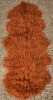 A Tibetan Lamb Rug in Paprika