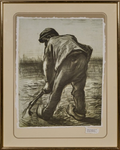 A Rijksmuseum Print of van Gogh's 'A Peasant Digging'