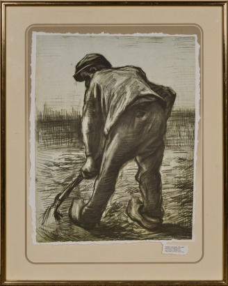 A Rijksmuseum Print of van Gogh's 'A Peasant Digging'