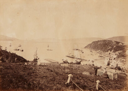 ATTRIBUTED DE MAUS Port Chalmers / View from the Road between Dunedin and Port Chalmers