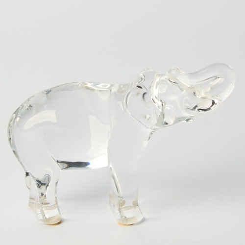 A Baccarat Crystal Elephant, France