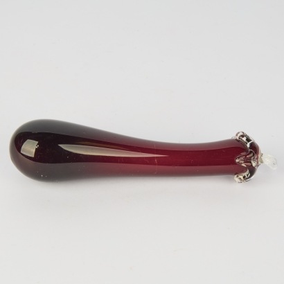 An Art Glass Aubergine