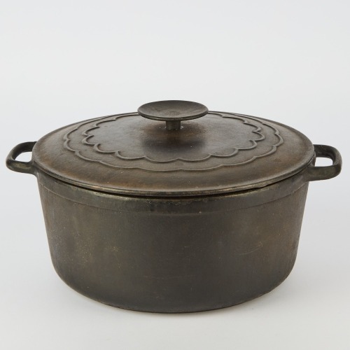 A Cast Iron Casserole with Lid
