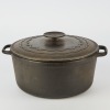 A Cast Iron Casserole with Lid