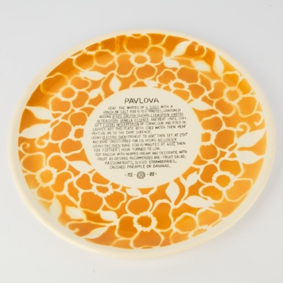 A Vintage Pavlova Recipe Baking Plate, Ironstone