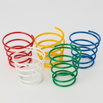 A Set of Five Decorative Coil Springs