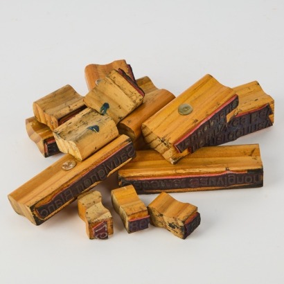 A Collection of Vintage Winery Rubber Stamps