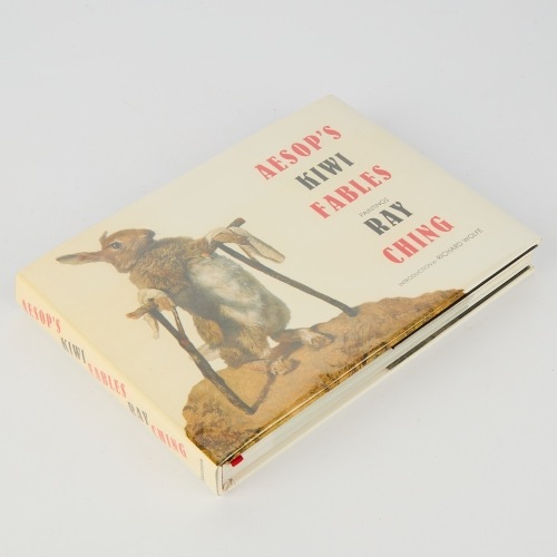 A Signed First Edition of Aesop's Kiwi Fables, Paintings by Ray Ching