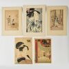 A Set of Five Japanese Ukiyo-E Prints