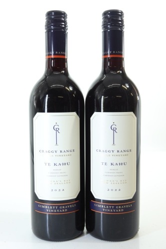 (2) 2022 Craggy Range Te Kahu, Gimblett Gravels
