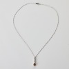 Platinum, 0.89ct Fancy Yellowish Brown Diamond Pendant on Herringbone Link Chain - 2