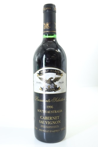 (1) 1996 Wolf Blass Presidents Selection Cabernet Sauvignon, South Australia