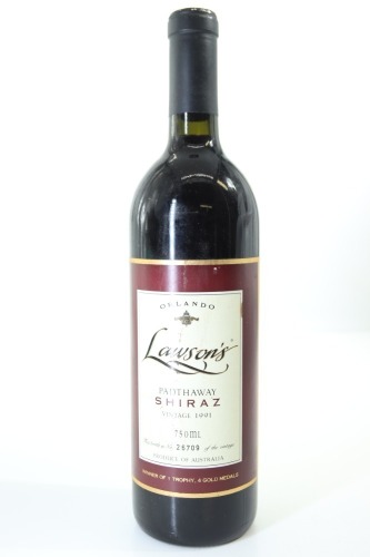 (1) 1991 Orlando Lawson's Padthaway Shiraz, Australia