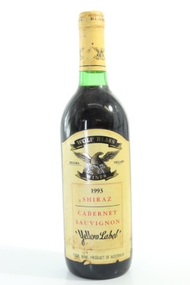 (1) 1993 Wolf Blass Yellow Label Shiraz - Cabernet Sauvignon, South Australia