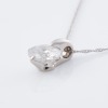 Platinum, 1.02ct Diamond Pendant on Platinum Chain - 2
