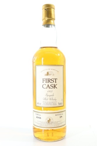 (1) 1972 First Cask Macduff Distillery 31 Year Old Single Cask Single Malt Malt Whisky, Speyside, 46% ABV