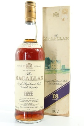 (1) 1972 The Macallan 18 Year Old 'Matured in Sherry Wood' Bottled 1990 Single Highland Malt Scotch Whisky, 750ml, 43% ABV (GB) (Australian Import Edition)