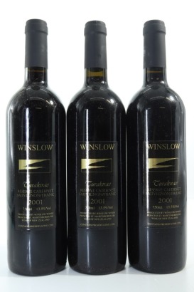 (3) 2001 Winslow Turakirae Reserve Cabernet Sauvignon Franc, Martinborough