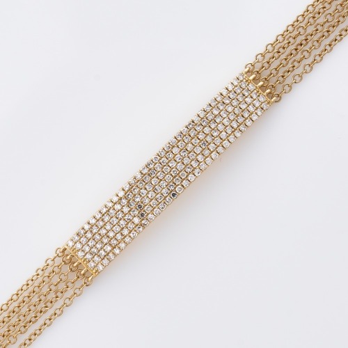EF Collection, 14ct Yellow Gold, 0.18ct Diamond Bracelet