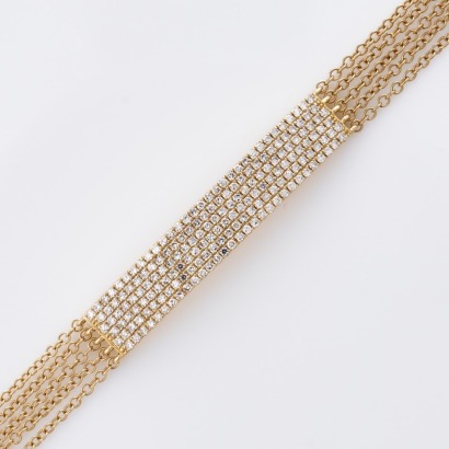 EF Collection, 14ct Yellow Gold, 0.18ct Diamond Bracelet