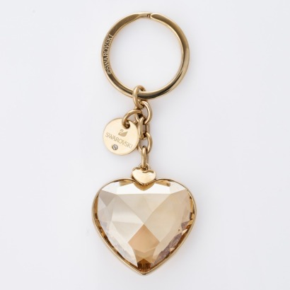 Swarovski, Heart Shaped Key Ring with Box - As New