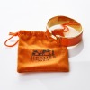 Herm&egrave;s, Clic H Wide Orange Enamel Bracelet - 2