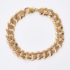 9ct Yellow Gold, 25cm Curb Link Bracelet.