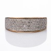 9ct Yellow Gold, 0.40ct Pav&eacute; Set Diamond Ring,