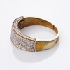 9ct Yellow Gold, 0.40ct Pav&eacute; Set Diamond Ring, - 2