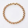 9ct Yellow / White / Rose Gold, 23cm Belcher Link Bracelet