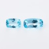Loose, Pair of Cushion Cut Topaz, 15.54cts Total Weight