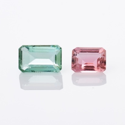 Loose, Tourmaline Pair, Rectangular Cut, 2.05cts Total Weight