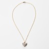 18ct Yellow Gold, 1.10ct Diamond Heart Pendant on 40cm Gold Plated Chain - 2