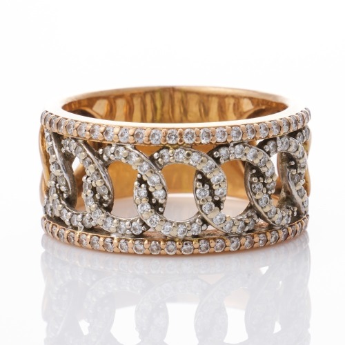 18ct Rose Gold, 0.50ct Diamond Dress Ring
