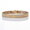 14ct Tri Colour Gold, Italian Flexible Bracelet