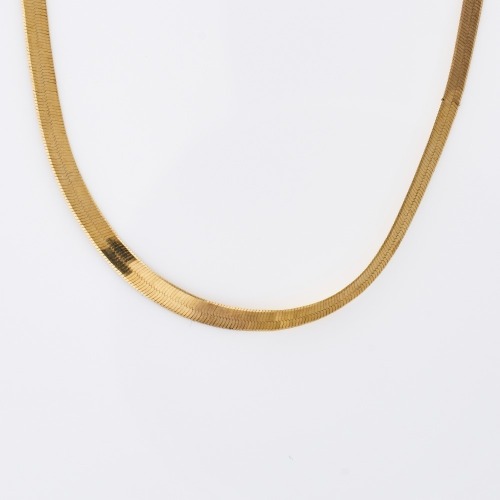 9ct Yellow Gold, 40cm Herringbone Link Necklace