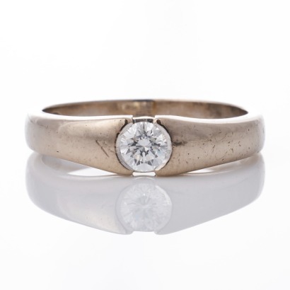 18ct White Gold, 0.29ct Diamond Ring