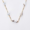 14ct Yellow Gold, 47cm Keshi Pearl Necklace