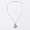 9ct White Gold, Mabe Pearl Pendant on 14ct White Gold, Rope-Link Chain - 2