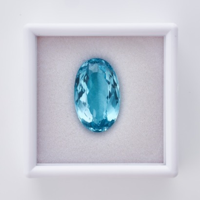 Loose, 34.66ct Oval Blue Topaz
