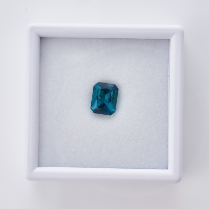 Loose, 3.62ct Radiant Cut Indicolate Tourmaline