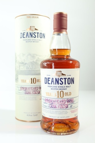 (1) Deanston Bordeaux Red Wine Cask Finish 10 Year Old Single Malt Scotch Whisky, Highlands, 46.3% ABV (GB)