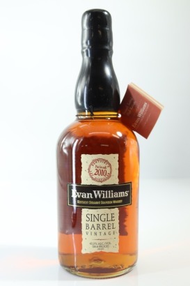 (1) 2010 Evan Williams Single Barrel Vintage Straight Bourbon Whiskey, Kentucky, 43.3% ABV