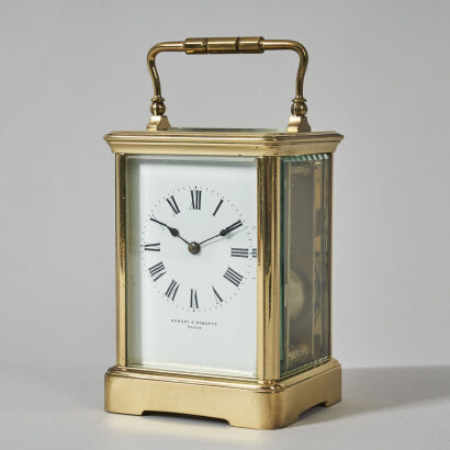 A French Brass Cased Five Window Carriage Clock