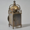 A George VI Coronation Brass Lantern Clock - 2